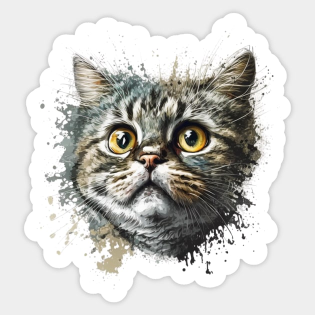 Cat Illustration, Cute Cat, Love Cats Sticker by logiamerch